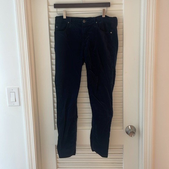 AG The Stevie Ankle Pant navy velvet - Picture 3 of 4